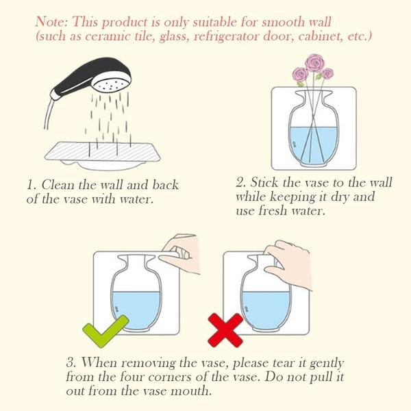 1154 Wall Hanging Silicone Flower Pot Sticker Plant Rack for Decoration  (MultiColour) 1154 Wall Hanging Silicone Flower Pot Sticker Plant Rack for Decoration  (MultiColour)